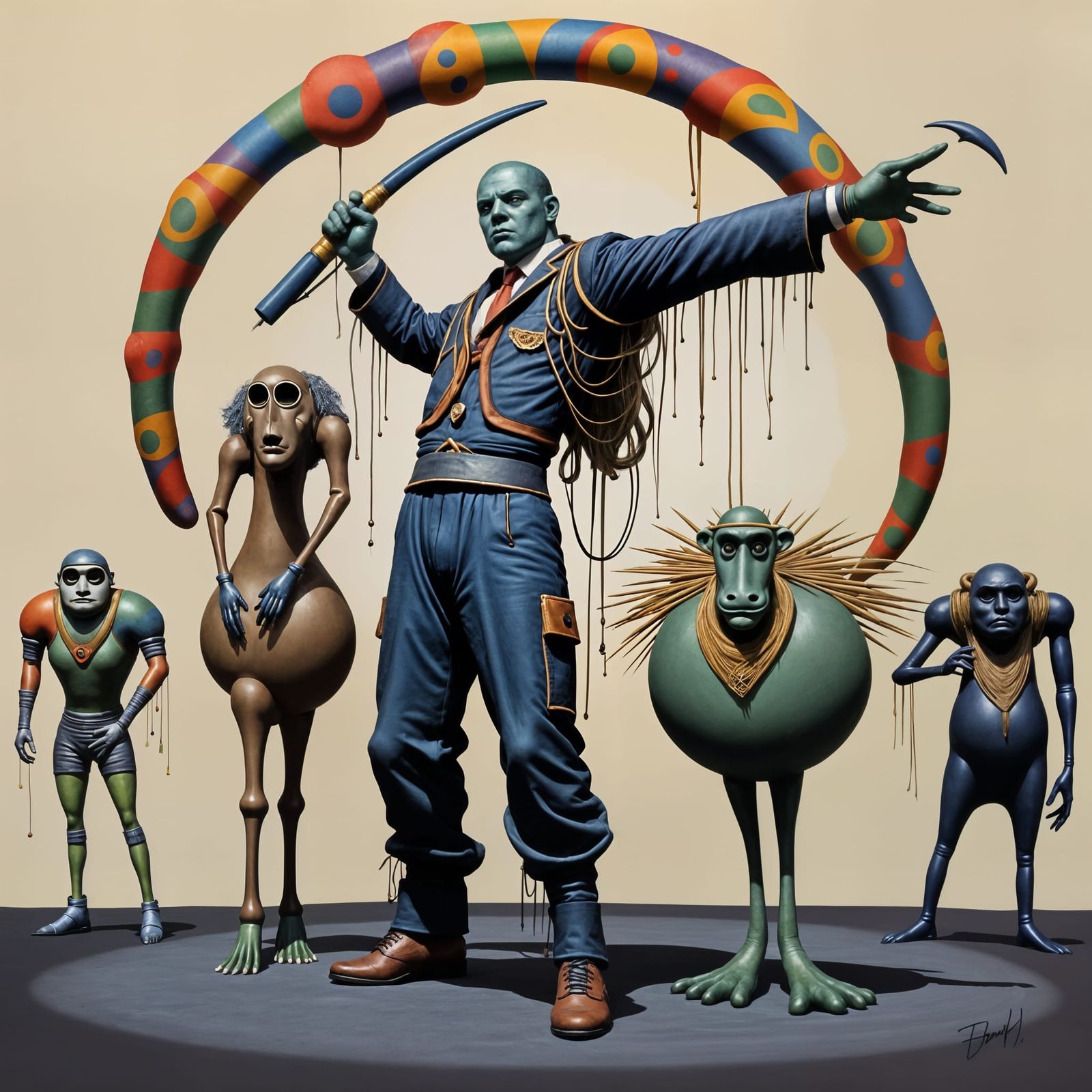 Whimsical Wuggly Ump in a Surreal Landscape