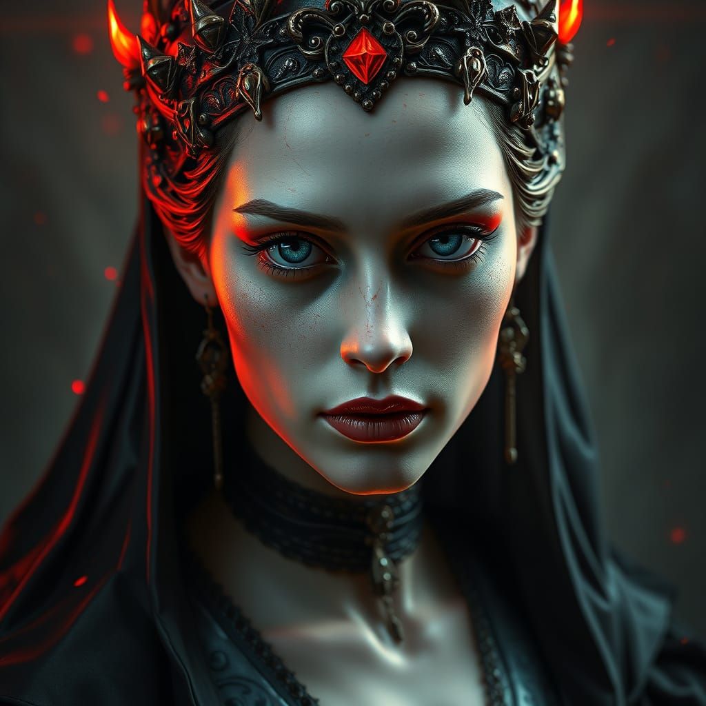 Countess Elizabeth Bathory in Triadic Colors, Inspired by Br...