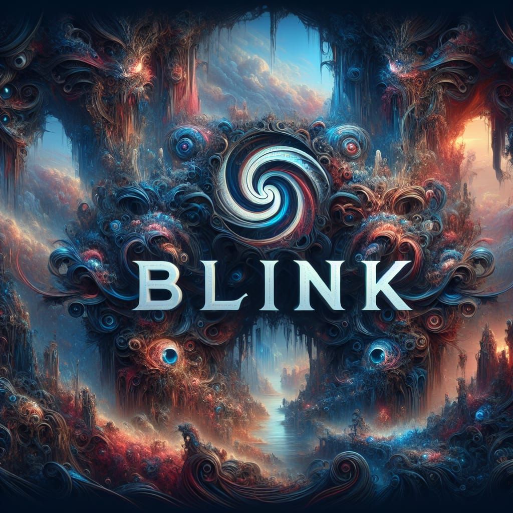 Fantastical Logo Design for 'Blink' in Detailed Matte Painti...