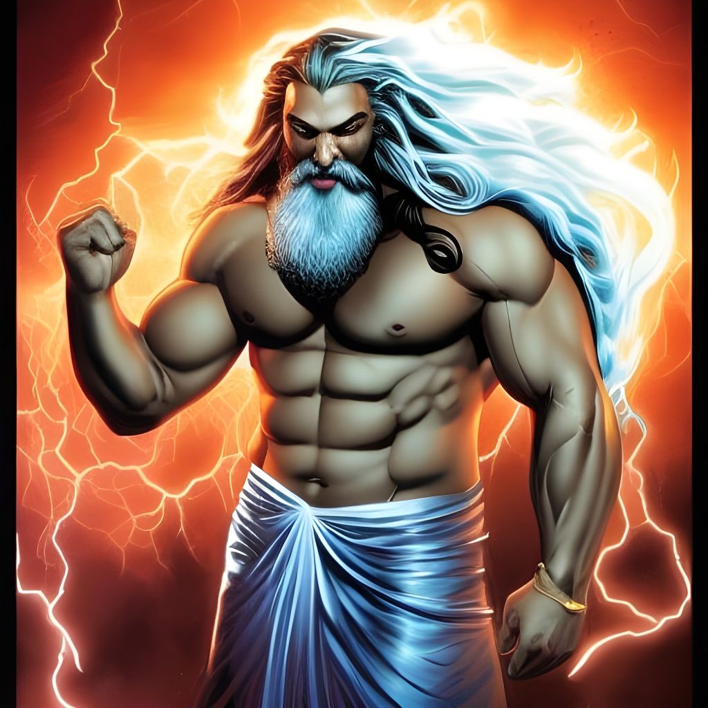 Zeus as Electricity: Comic Book Action Scene