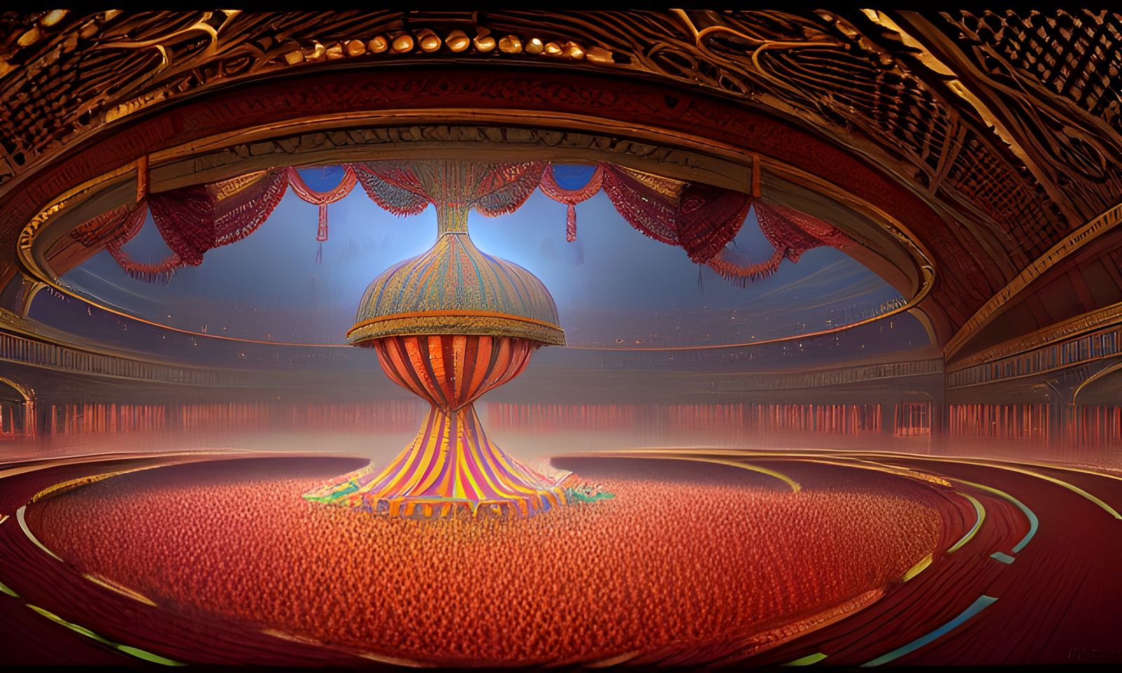 Elaborate Circus Scene in Photorealistic Style
