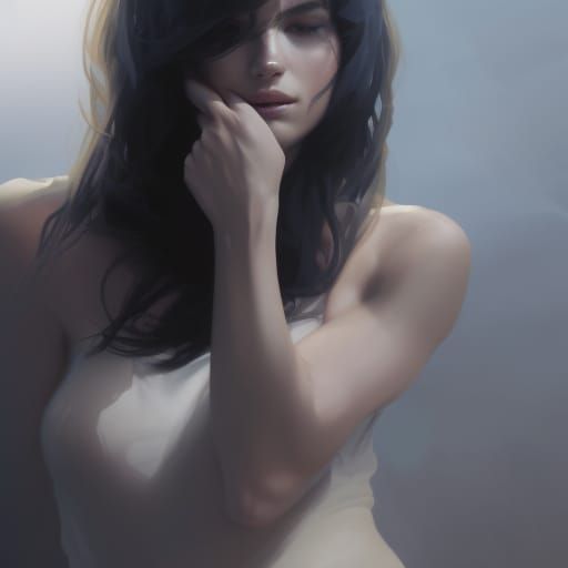Detailed Orc Woman Portrait in Digital Art Style