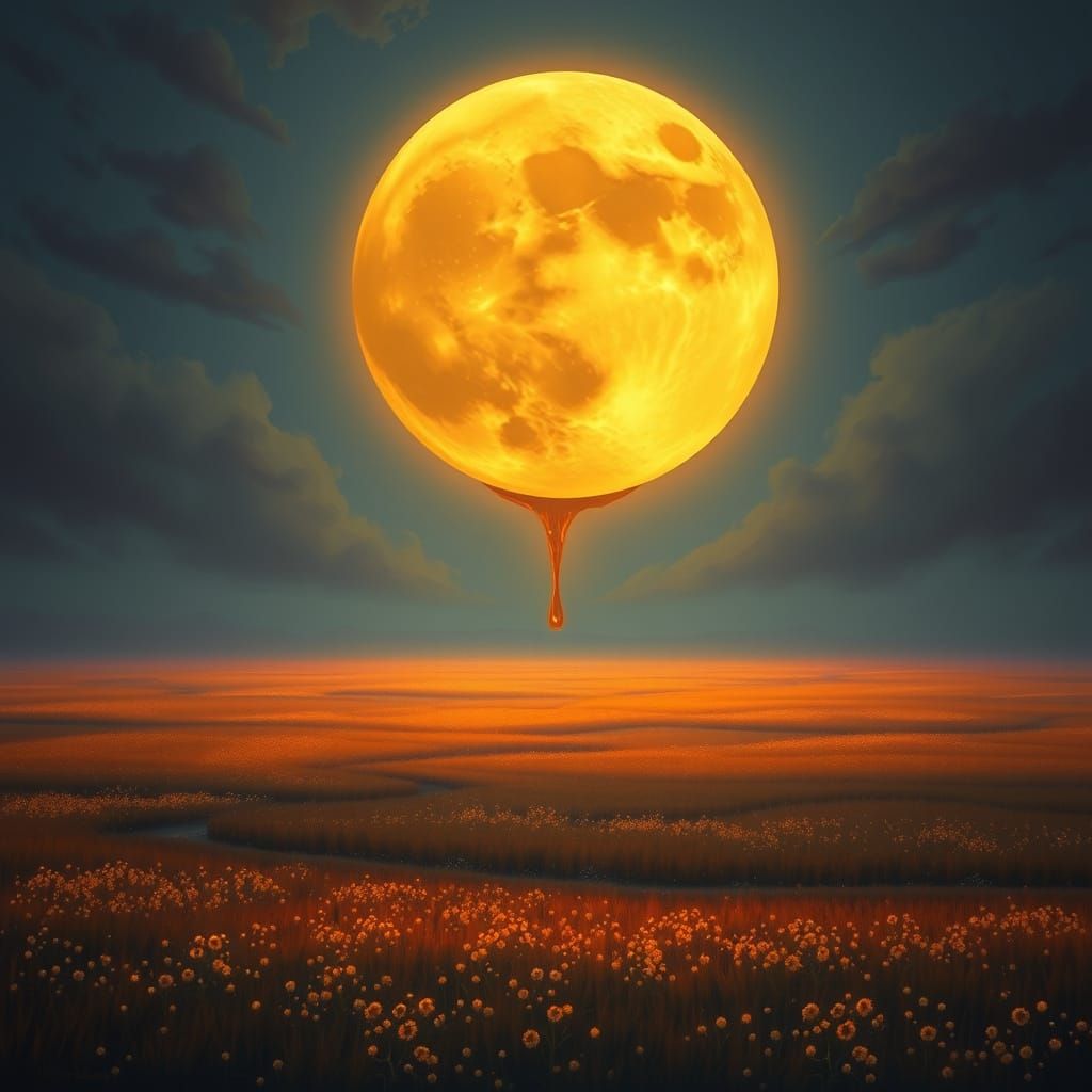 A harvest moon