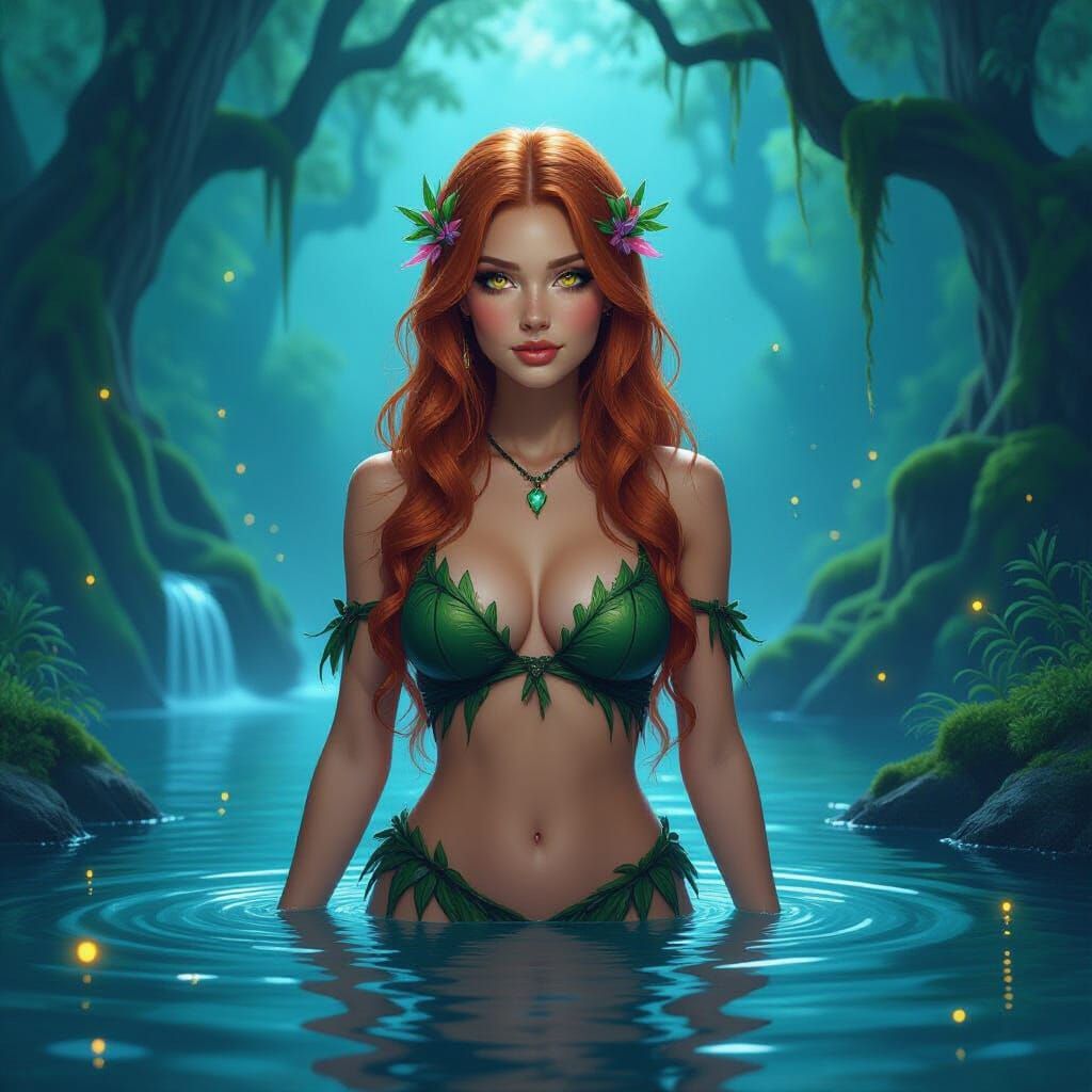 Naiad Cosplay Portrait: Ethereal Forest Spirit