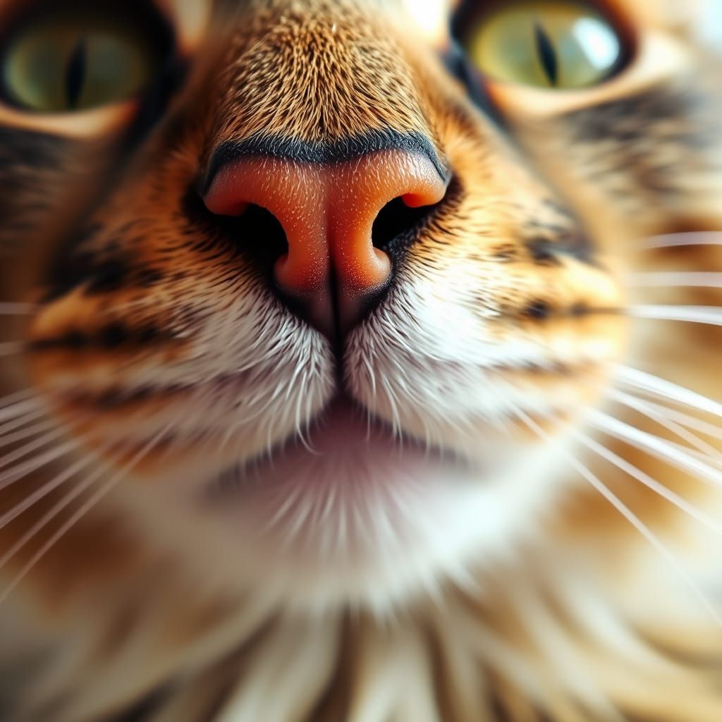 Intricate Feline Facial Textures