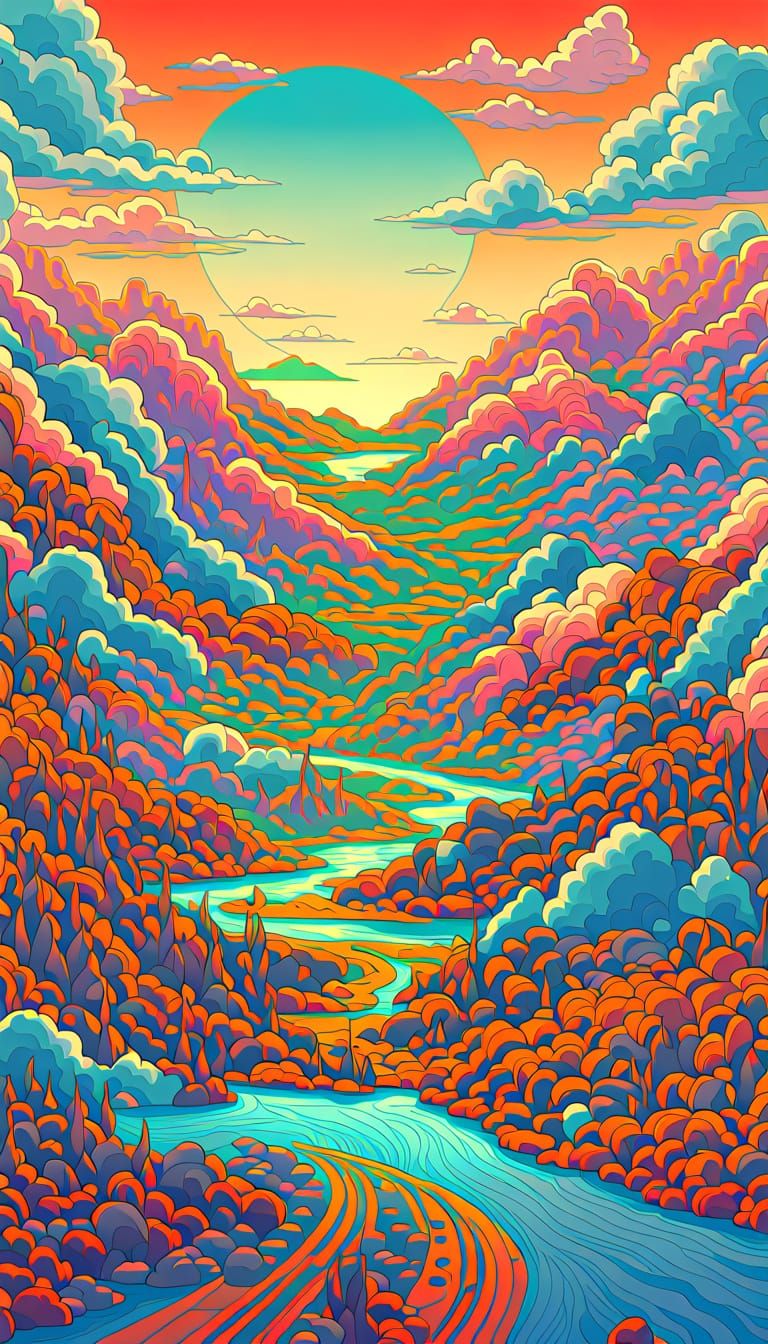 Four AI-Generated Images in Varied Styles