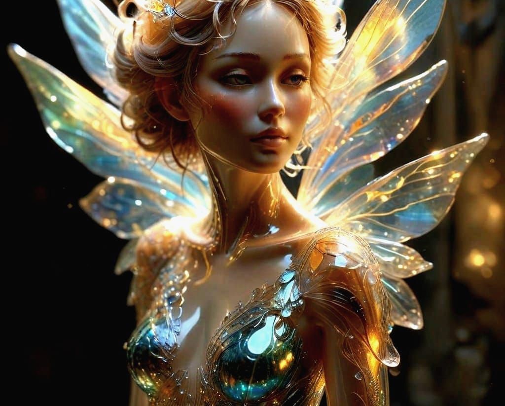 Glass Fairy in Ethereal Beauty