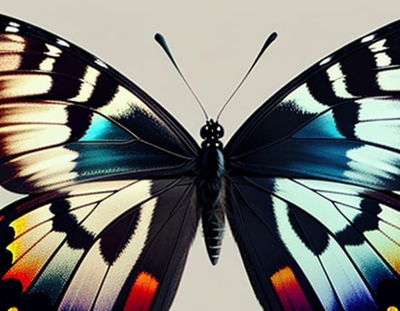 Photorealistic Closeup of Butterfly Wing