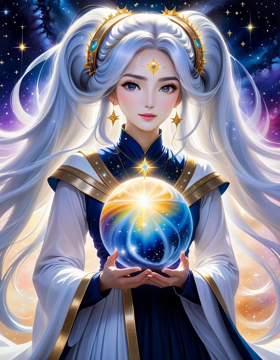 Radiant Woman: Universe Within, a Conceptual Painting