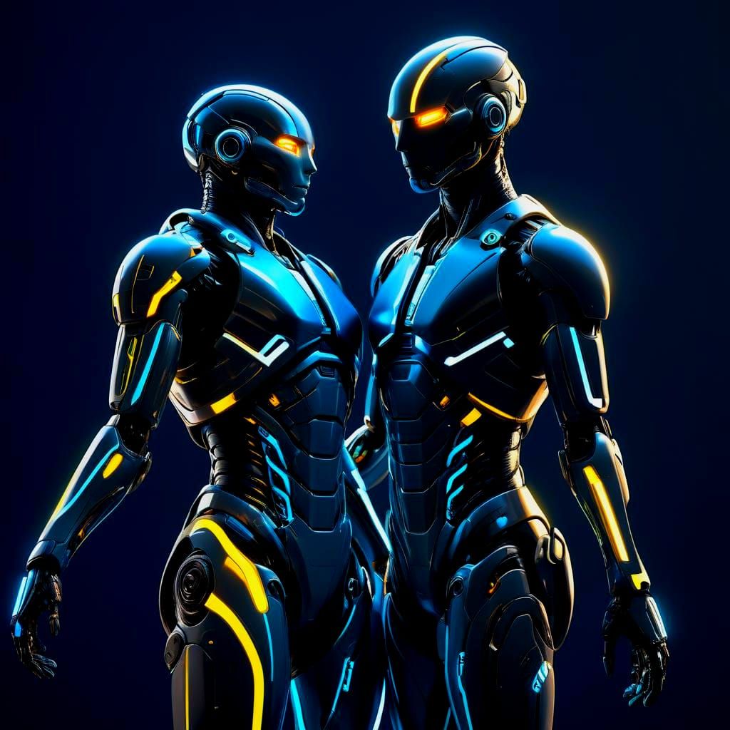 3D Rendered Text with Dramatic Shading