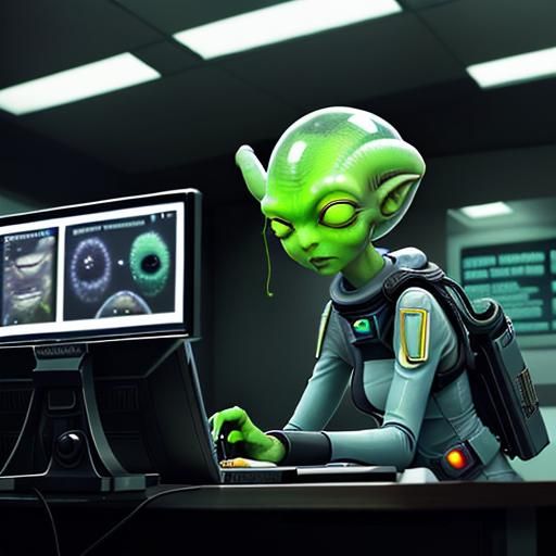 The fluorescent lights buzzed overhead, casting a sterile glow on the crowded waiting room.  A human woman with a harrie...