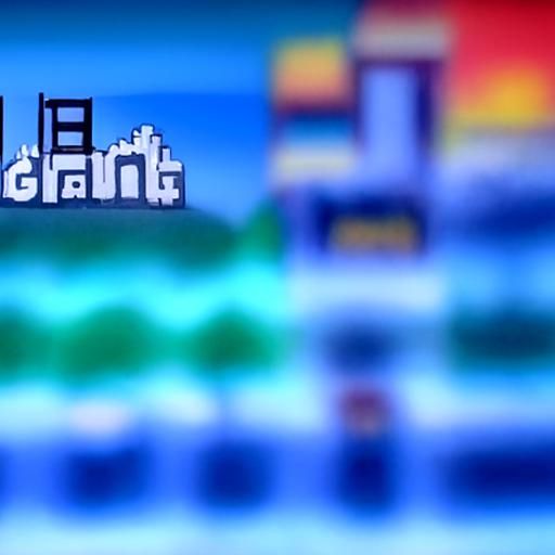 Pixel Art Video Game Title Screen