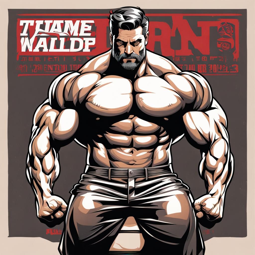 AI Generated Muscular Figure