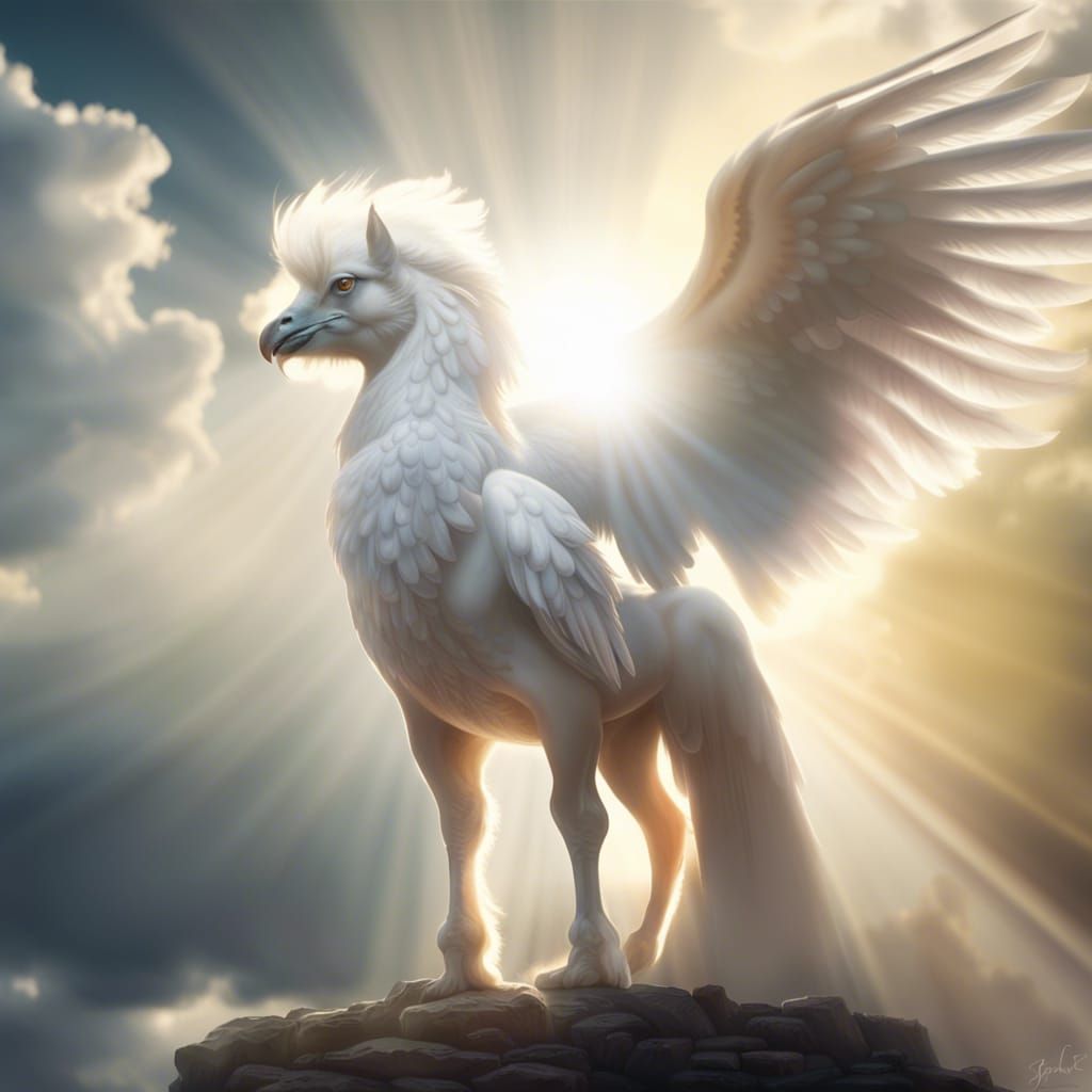 Hippogriff in Divine Sunshine