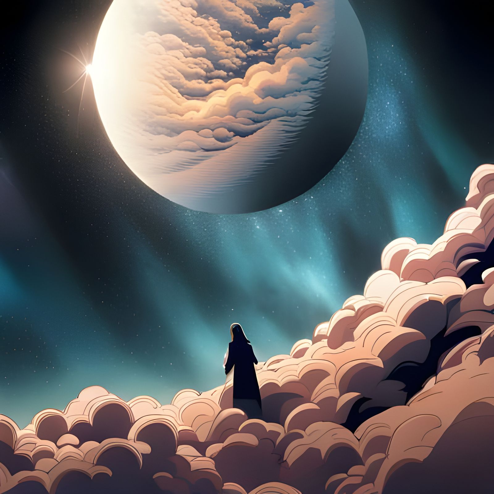 Lightspeed Star Trails: Surreal Celestial Particle System