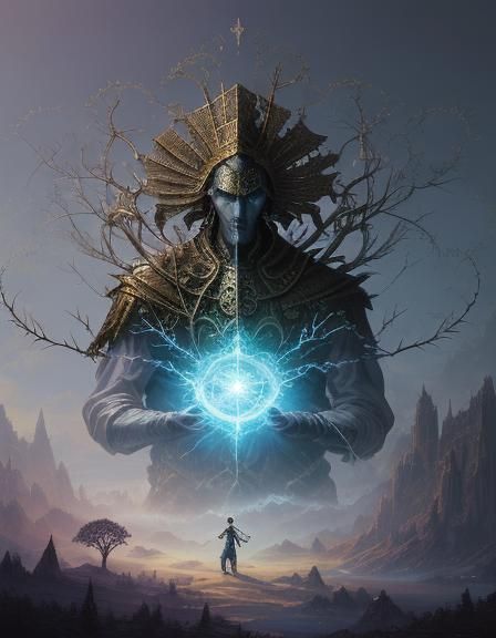 Baroque Science Fantasy God of Knowledge