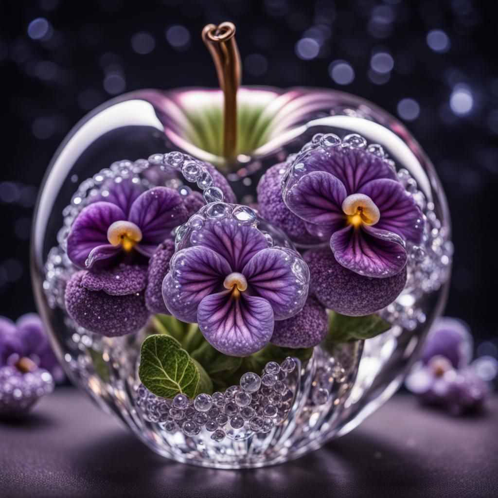 Dreamy African Violet Apple Crystallization!