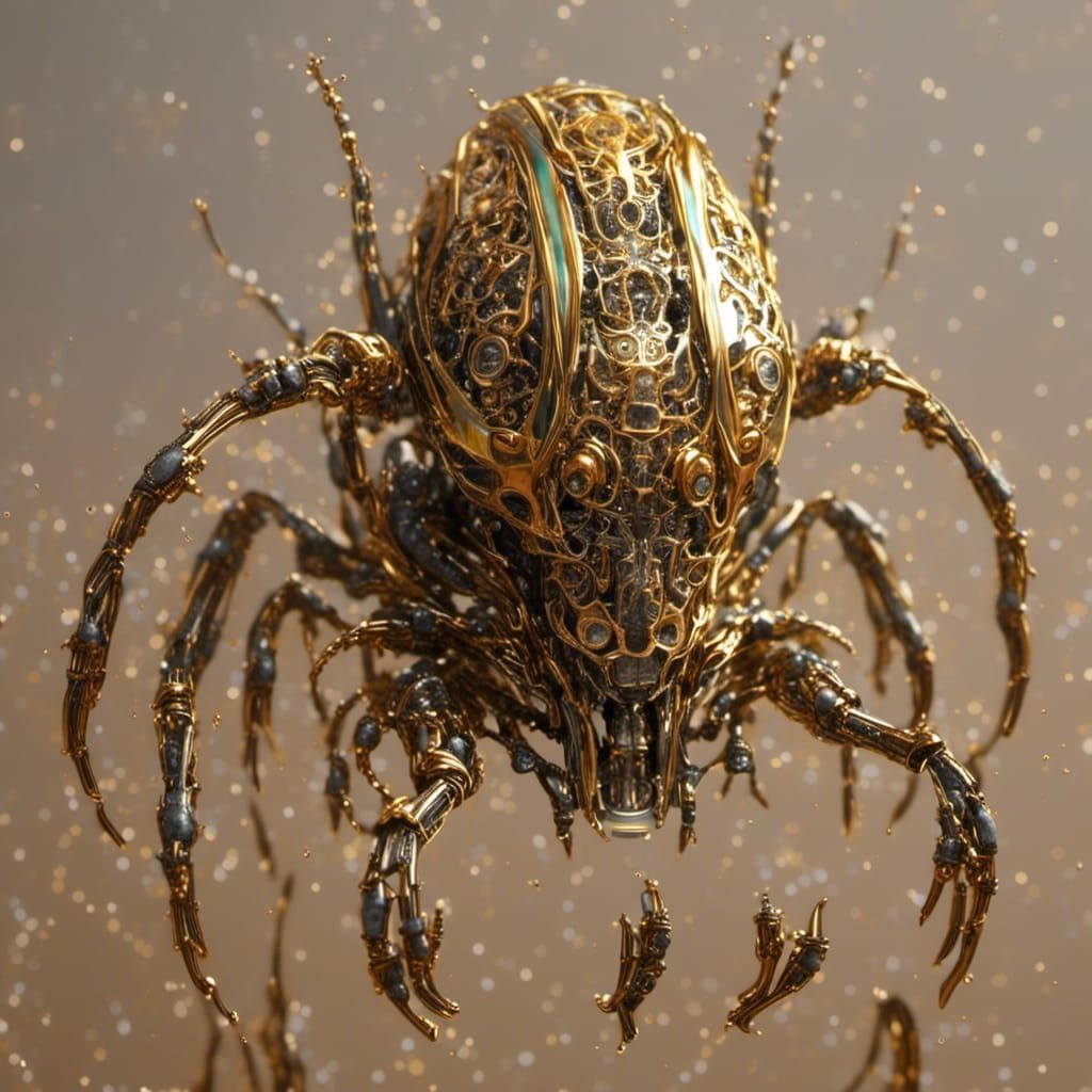 <lora:T-Virus:1.0> <lora:Automatica:1.0> Metallic robot beet...