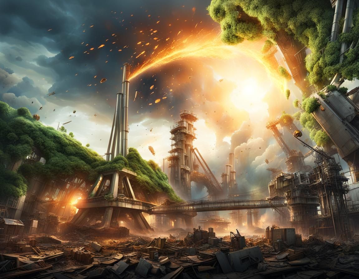 Meteorite Impact Unleashes Nature's Fury