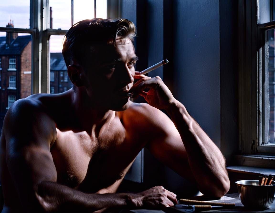 1950s Liverpool Tradesman: Cinematic Film Still
