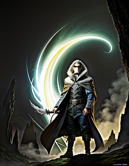 Ethereal Elf Rider in Dark Fantasy Art