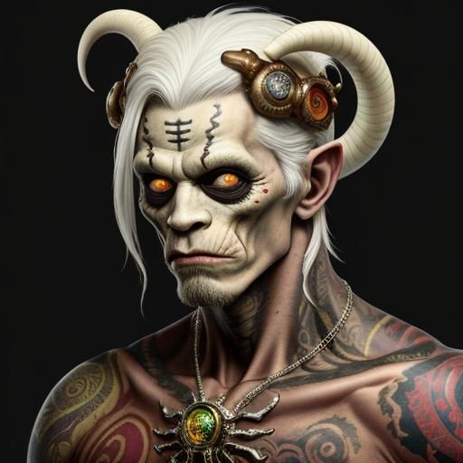 Surreal Contortionist in Biomechanical Fantasy Style