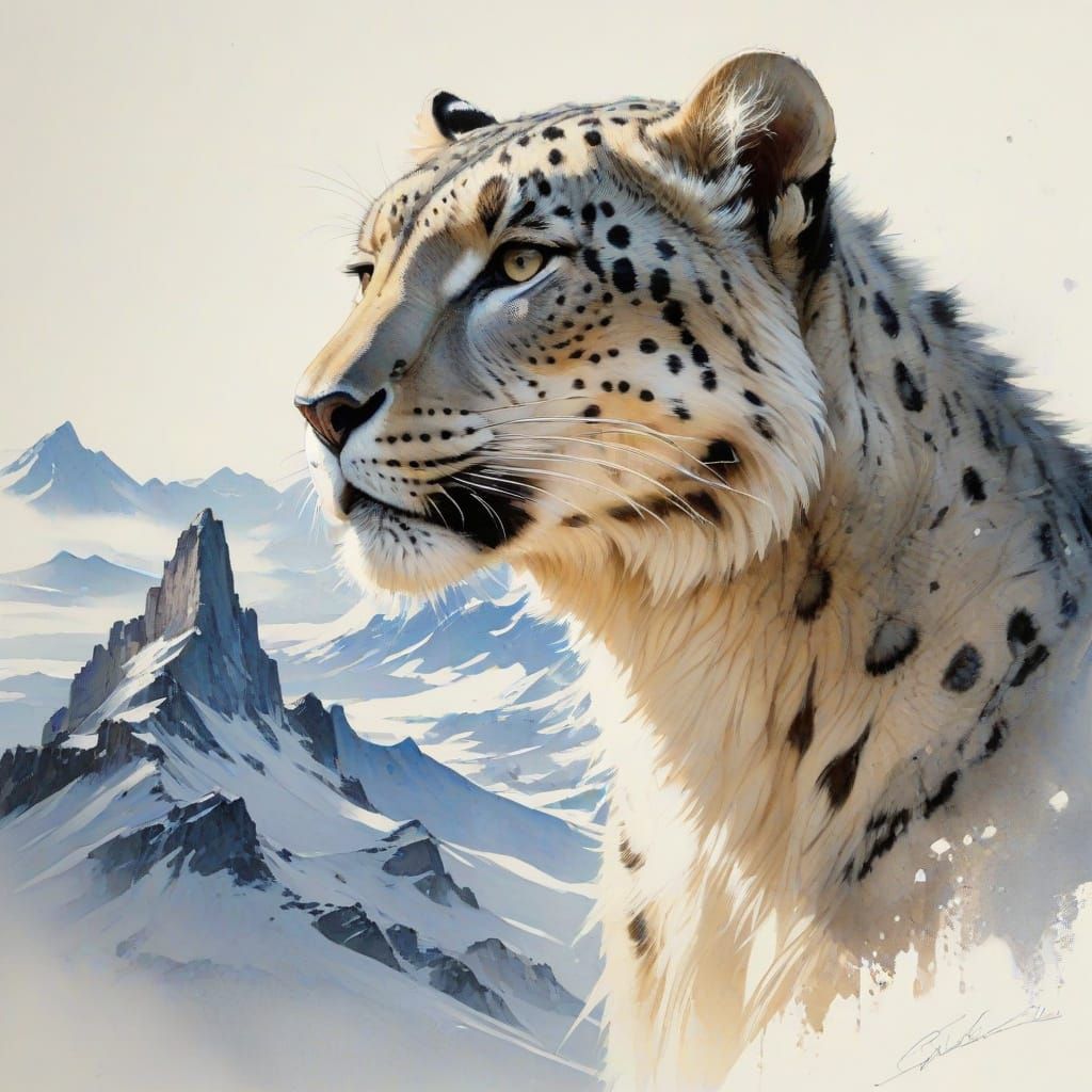 Art by Willem Haenraets, Michael Kaluta, Michael Hague, Carne Griffiths Snow Leopard,...