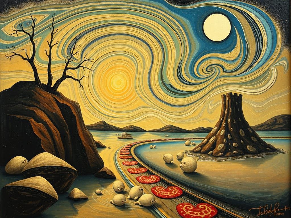 Kawaii Salvador Dali's Persistence of Memory