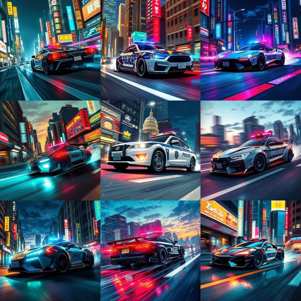 Anime Police Car Key Visual