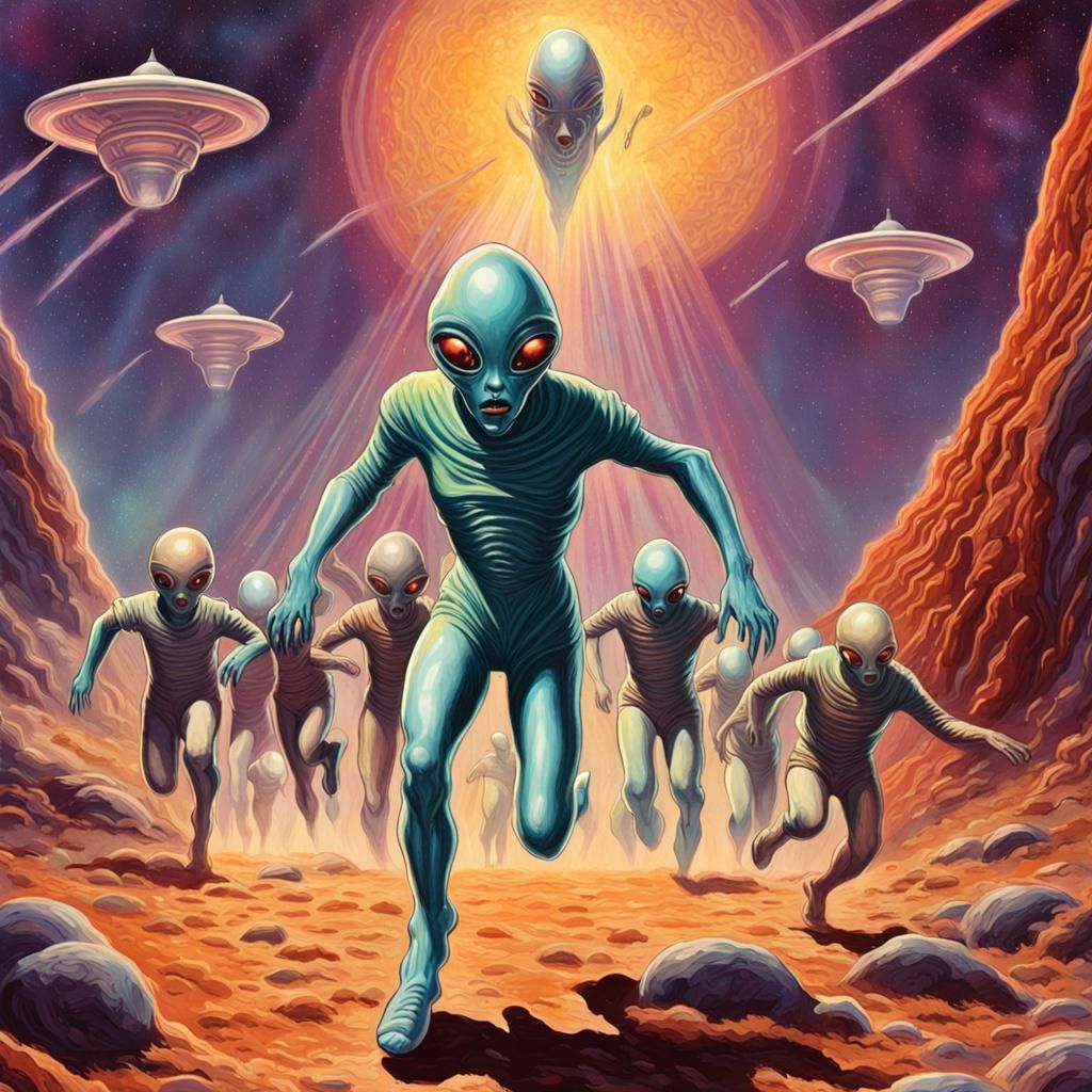 Alien Invasion: 1930s Pulp Magazine Cover Art