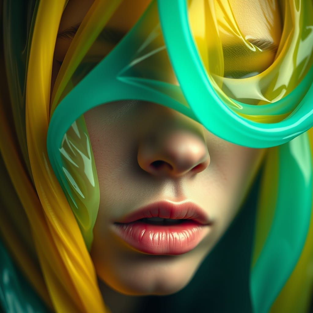 Fusion Portrait in Futuristic Style