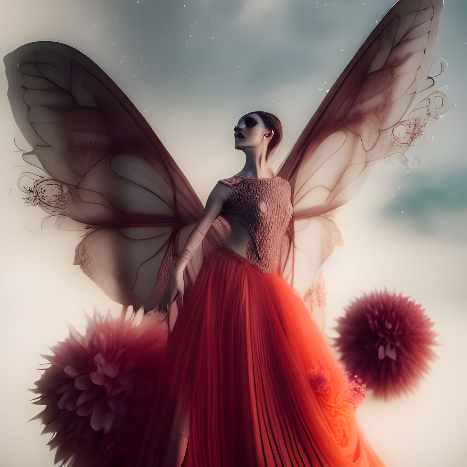 Elegant Fae in Fantasycore Photoillustration