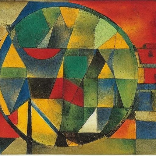 Disturbing Landscape of Lost Bearings in Klee and Goya Style