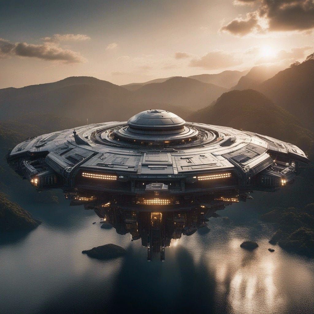 Futuristic Sci-Fi Cityscape