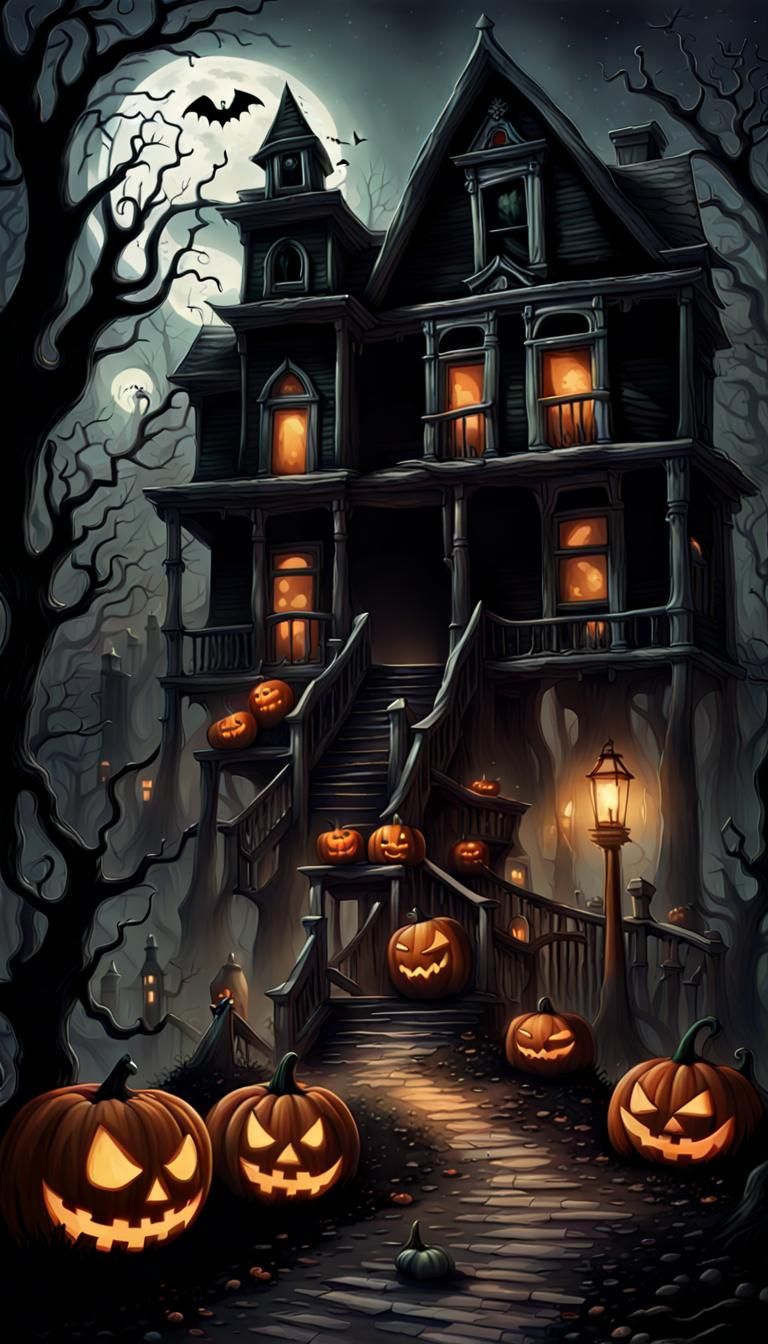 "Welcome to New Orleans Halloween haunted mansion full of ghost & secrets. haunted houses.