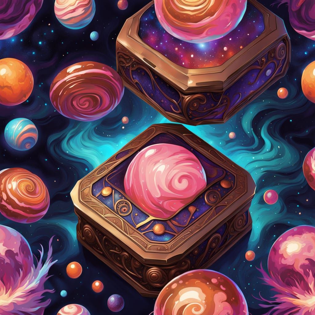 Cosmic Candies with Galactic Swirls