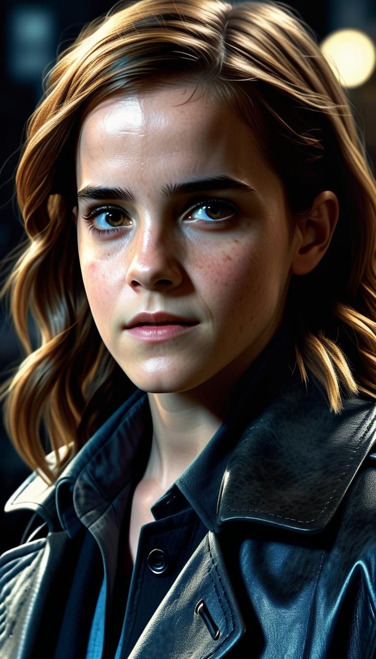 Hermione Granger as Detective in Ultrarealistic 8K