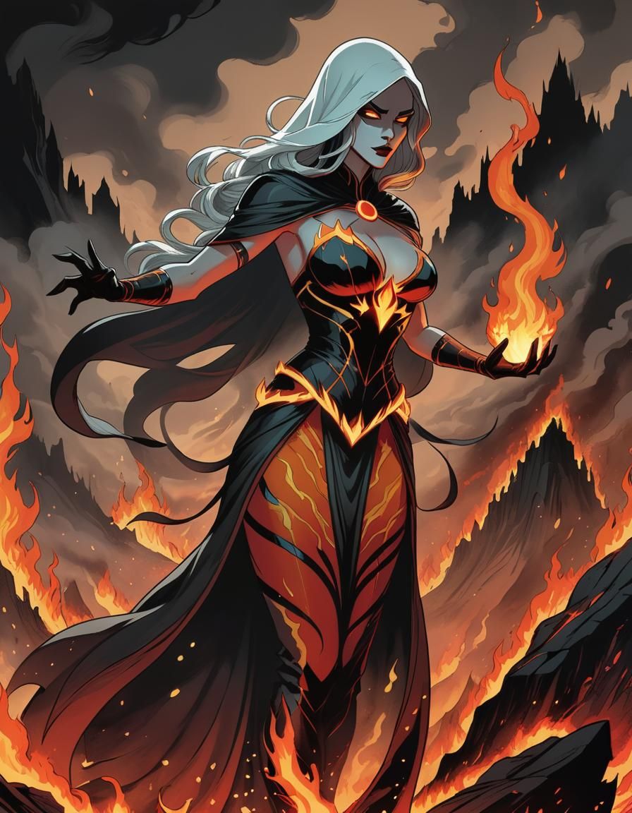 Ignara, Goddess of Fire and Vengeance - Firestorm Lady