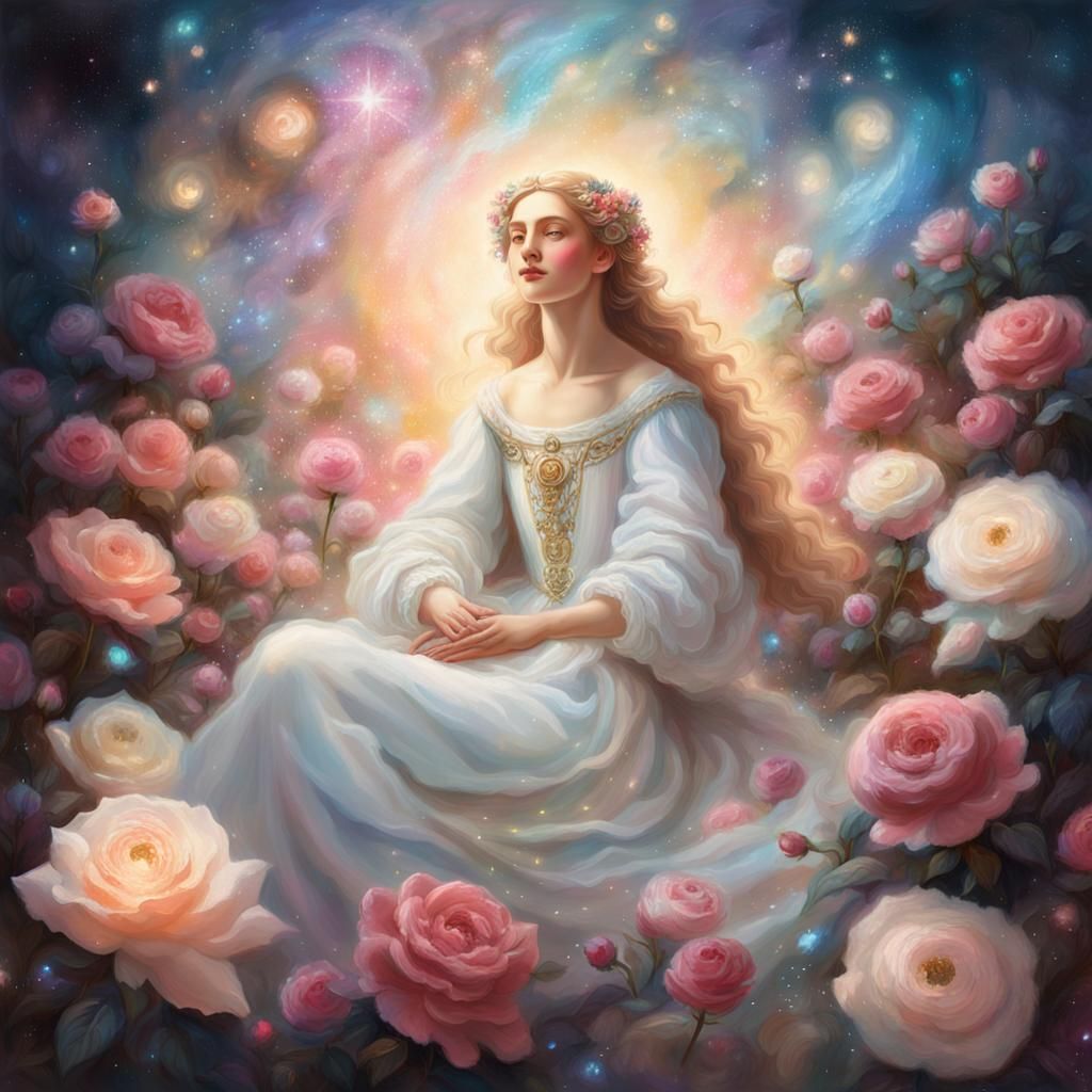 Goddess of Stars in Baroque Flower Galaxy