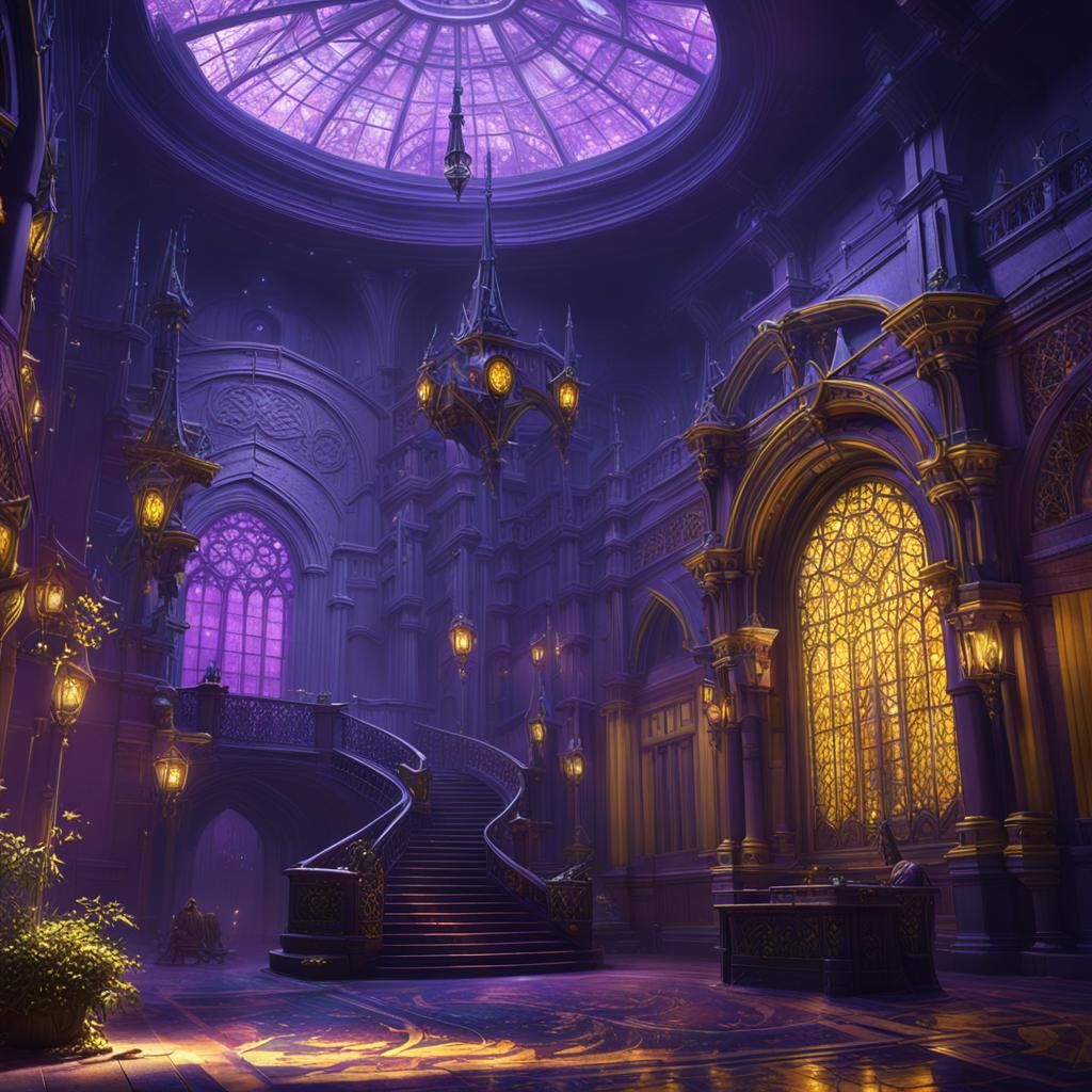 Dark Fantasy School Concept Art in 8K Resolution