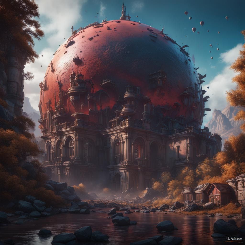 Nuclear Bomb Voice in Detailed Matte Painting