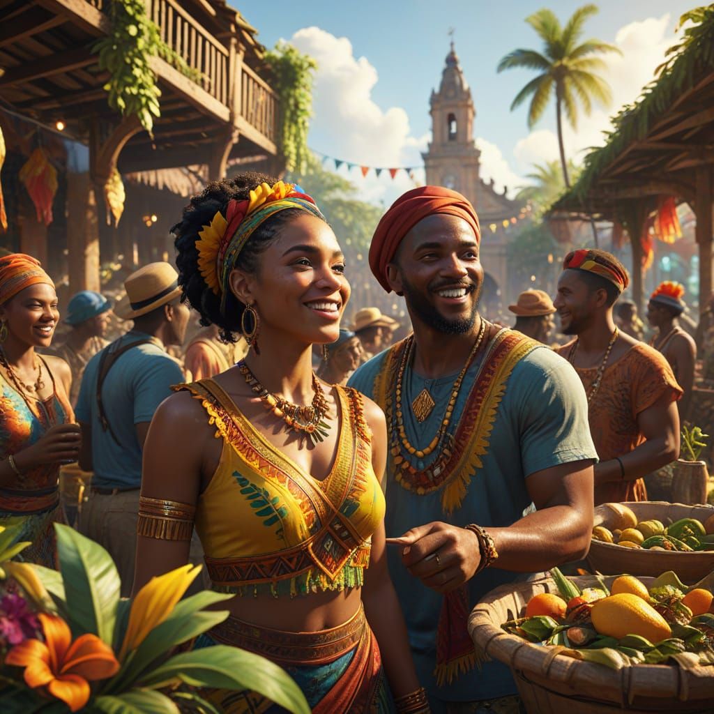 Caribbean Community Day Celebration in Fantasy Style