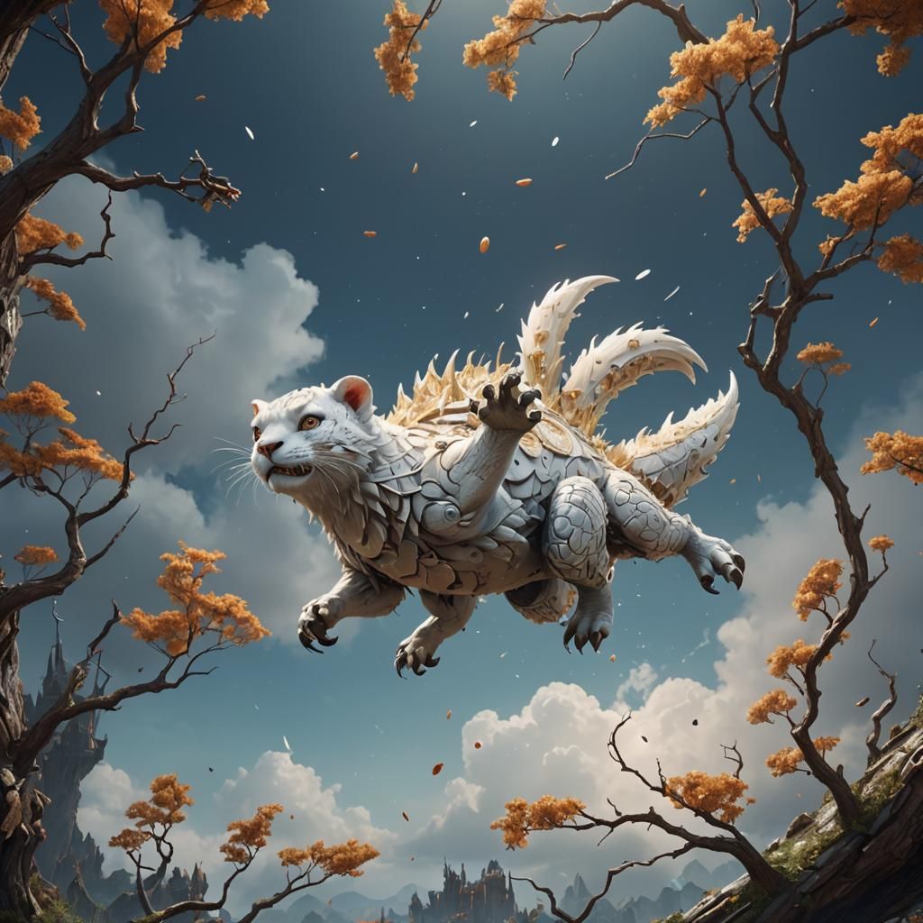 Fantastical Detailed Matte Painting in Deep Color