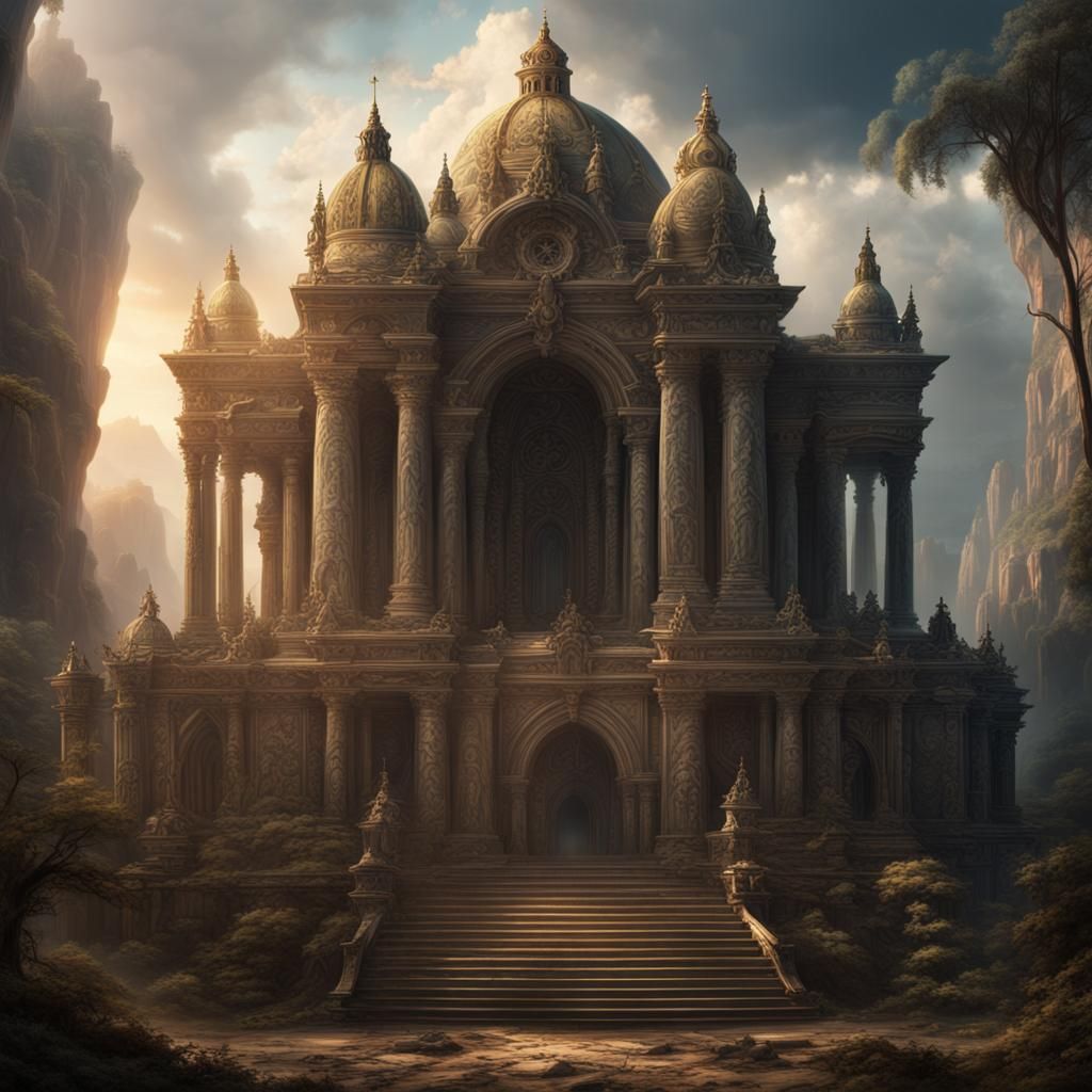 Epic Tomb of Beauty and Truth: Digital Matte Painting