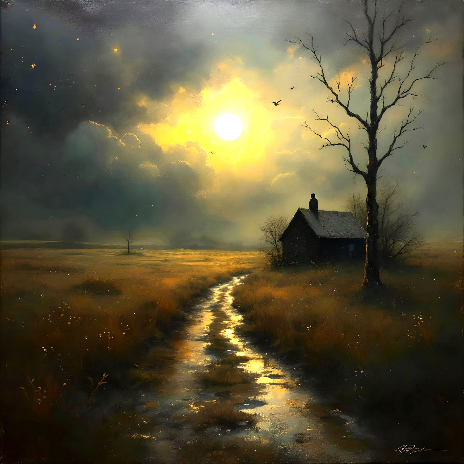 Night Becomes Day in Dreamlike Digital Art