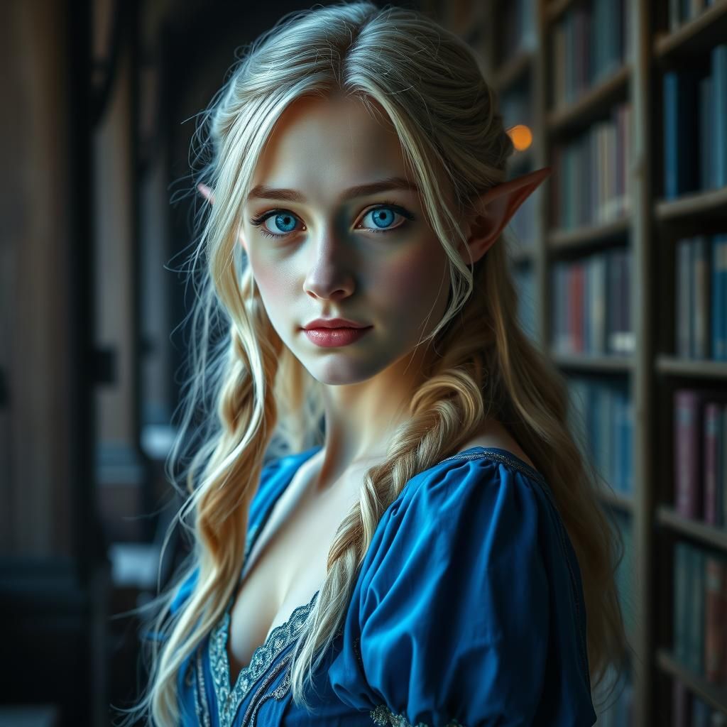 Saoirse Ronan as Elf in Fantasy Library