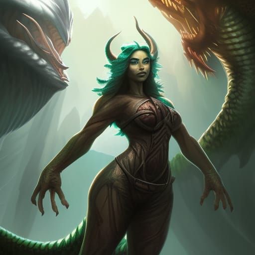 Dragoness Portrait in Fetscher Style