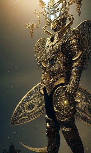 Majestic Sol Invictus in Cyberpunk Armor