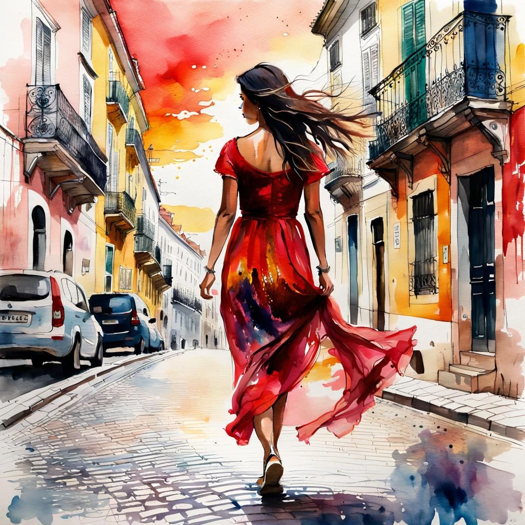 As ruas de Lisboa ao amanhecer