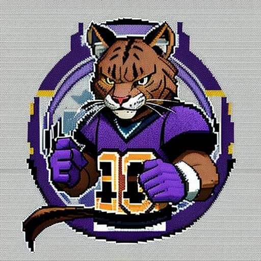 Retro Pixel Art Willie the Wildcat